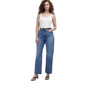 The Curvy 90's Straight Crop Jean in Hazeldell Wash